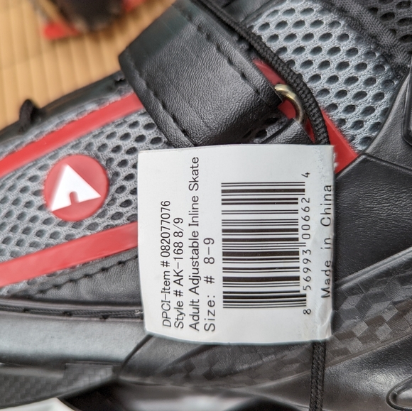 Airwalk Shoes Airwalk Adult Inline Skates Red Black Adjustable Fit